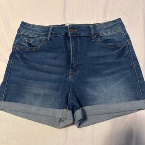 Wax Jean Dark Blue Women's Jean Shorts
